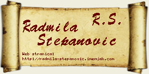 Radmila Stepanović vizit kartica